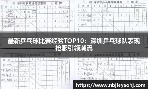 最新乒乓球比赛经验TOP10：深圳乒乓球队表现抢眼引领潮流